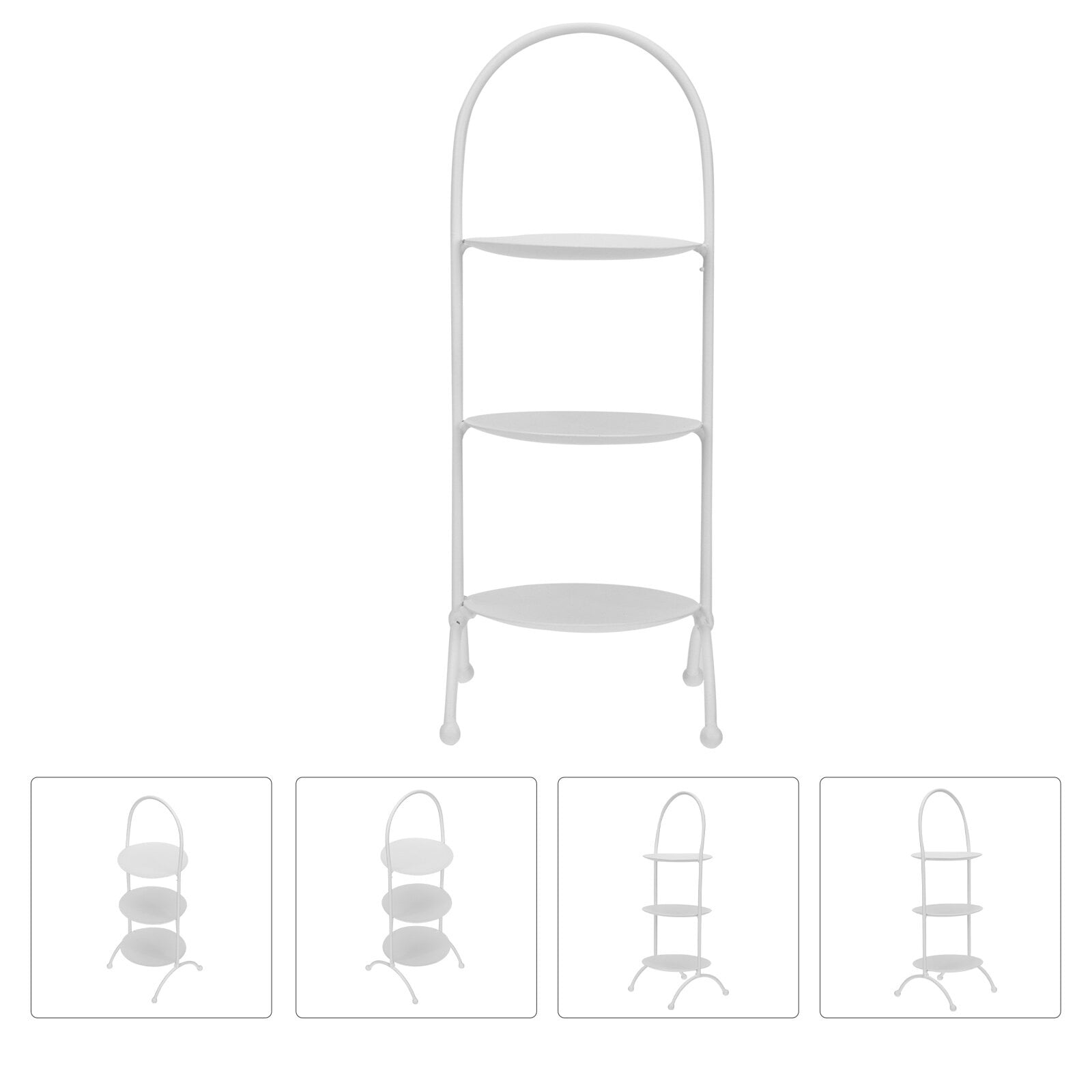 IDEANATEGRATE 1Pcs White Multi-tiered Cake Rack for Bakery Display and ...
