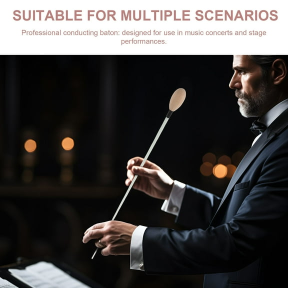 IDEANATEGRATE 1Pcs Wooden Conducting Stick for Orchestra Conductors and Educators and Music Education