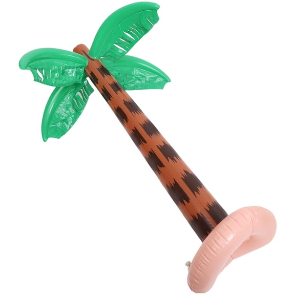 IDEANATEGRATE 1Piece Inflatable Coconut Tree Tropical Atmosphere Summer Pool Parties Decoration PVC 35.4x11.8x11.8in