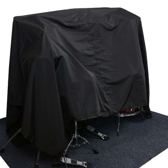 IDEANATEGRATE 1Set Drum Set Cover in Black for and Scratch by Musicians Standard Design