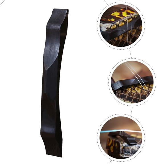 IDEANATEGRATE 1Set Erhu Instrument Beginner Mute Pad for Practice and Performance Black Ebony Made