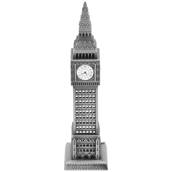IDEANATEGRATE Premium Alloy Metal Building Sculpture Architecture Model for Desktop Decor
