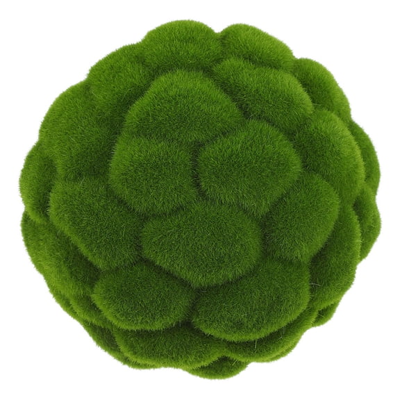 IDEANATEGRATE 1Set PVC Artificial Grass Ball Ornament Natural Look for Decoration Items Party Wedding