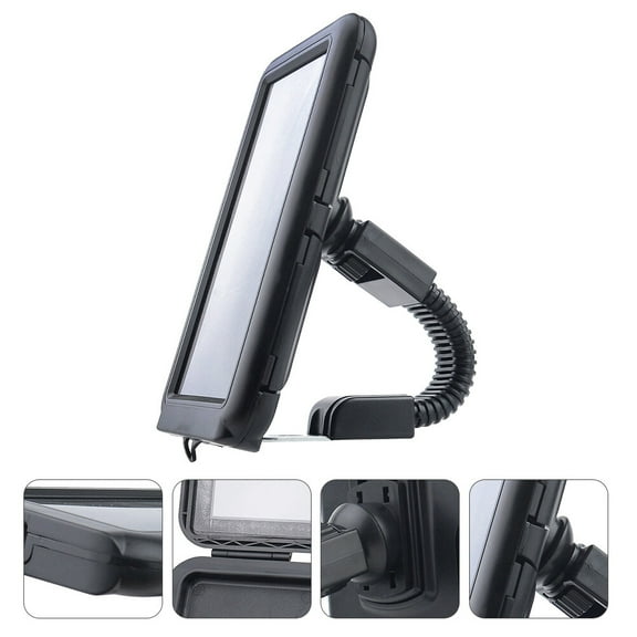 IDEANATEGRATE 1Set Plastic Square Phone Holder Motorbike Waterproof for Smartphone 7.1x4.2in
