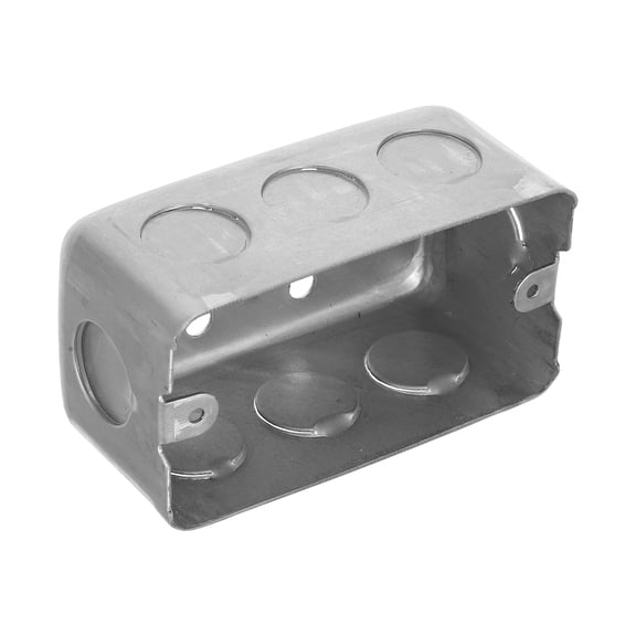 IDEANATEGRATE 1Set Silver Metal Outlet Box 3.93X2.20X1.85In For Business Owners Certified