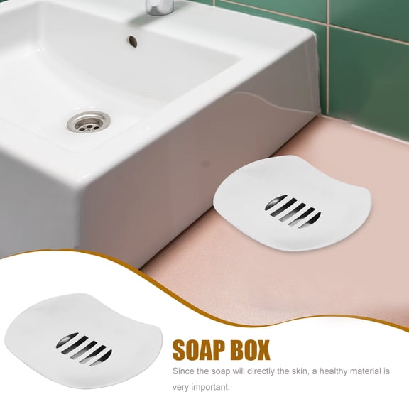 IDEANATEGRATE 1Set Stainless Steel Soap Holder Draining Round For Bathroom And Shower