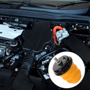 IDEANATEGRATE 1Set Trailer Bumper Buffer Block Shape Yellow Rubber for Car Rear Suspension System 4.64X2.95X2.95In