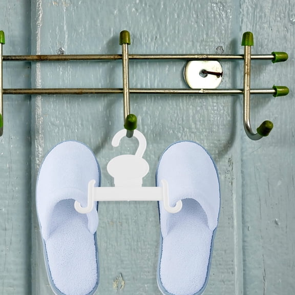 IDEANATEGRATE 20Pcs Space-Saving Plastic Hooks Versatile Shoe Display Hanging