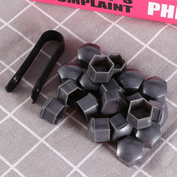 IDEANATEGRATE 21Pcs Wheel Lug Covers 17Mm Abs Black For Car Owners Bolt