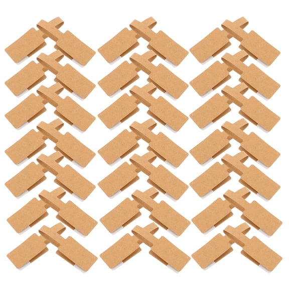 IDEANATEGRATE 2Pcs 10cm Square Paper Necklace Label for Quick Labeling 10x1.5x0.2in