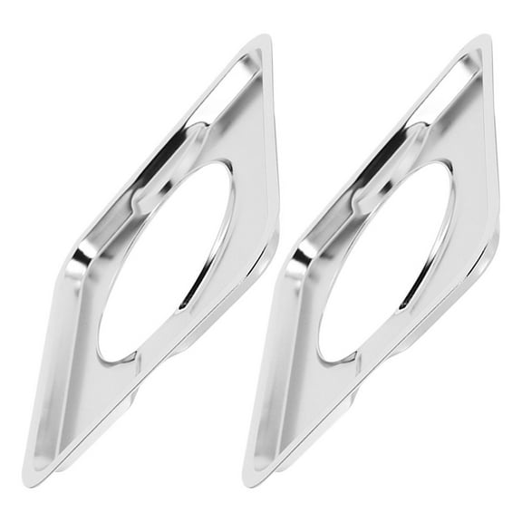 IDEANATEGRATE heavy duty square drip pan 2pcs Square Drip Pan Stainless Steel for Home Kitchens