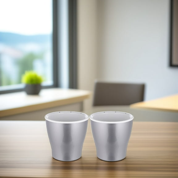 IDEANATEGRATE 2Pcs Lazy Design Self Watering Planters for Indoor and Outdoor 11x12x7in