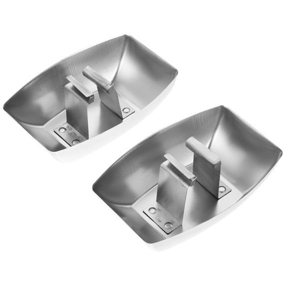 IDEANATEGRATE 2Pcs Metal Range Hood Oil Collecting Boxes 11.3X6X3.5in for Kitchen Use and Cooking
