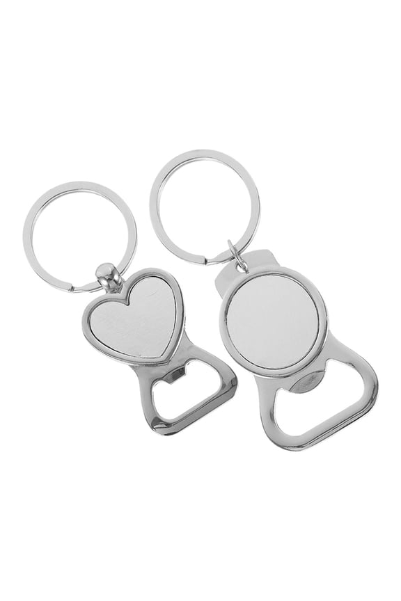 2Pcs Multifunctional Bottle Opener Keychain for Groomsmen and Wedding Guests