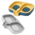 thumbnail image 1 of IDEANATEGRATE 2Pcs Plastic Laundry Soap Container Rectangular For Bathroom Use, 1 of 8