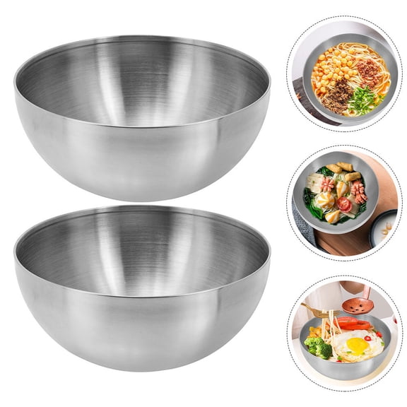 IDEANATEGRATE 2Pcs Salad Keeper for Kitchen Stainless Steel Multi Functional 11.8In