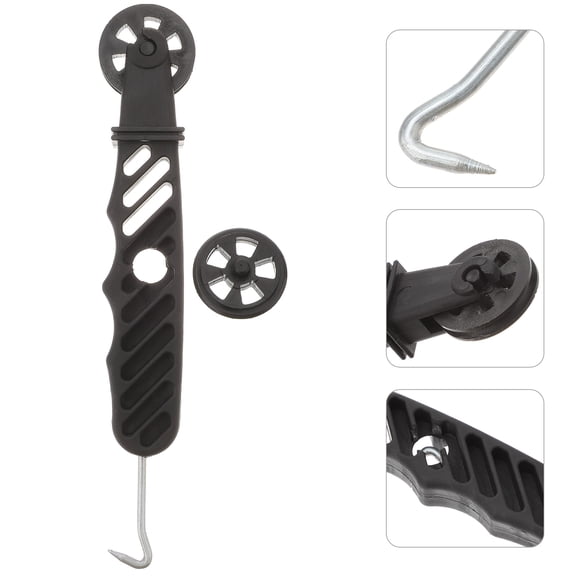 IDEANATEGRATE 2Pcs Screen Roller Remover Hook with Concave and Convex Wheel Design for Handyman 14.5X3.5CM