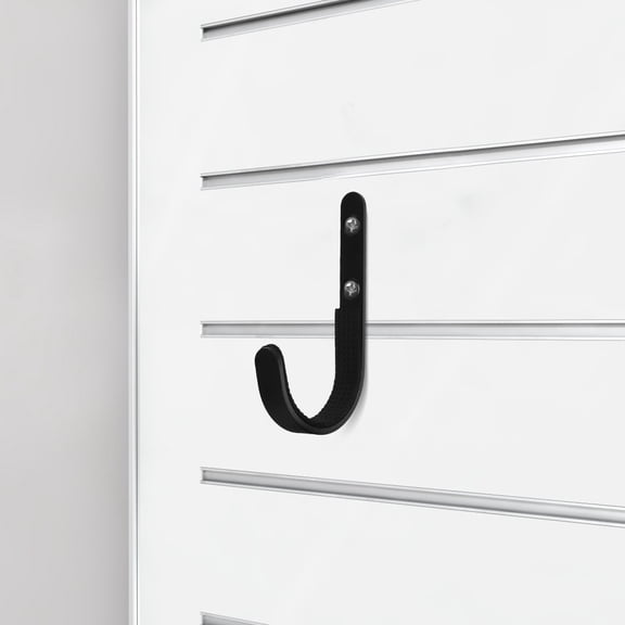 IDEANATEGRATE 2Set Garage Utility Hooks Black Stainless Steel For Tool Storage Hanging Organizing 11.8X1.97X0.47In