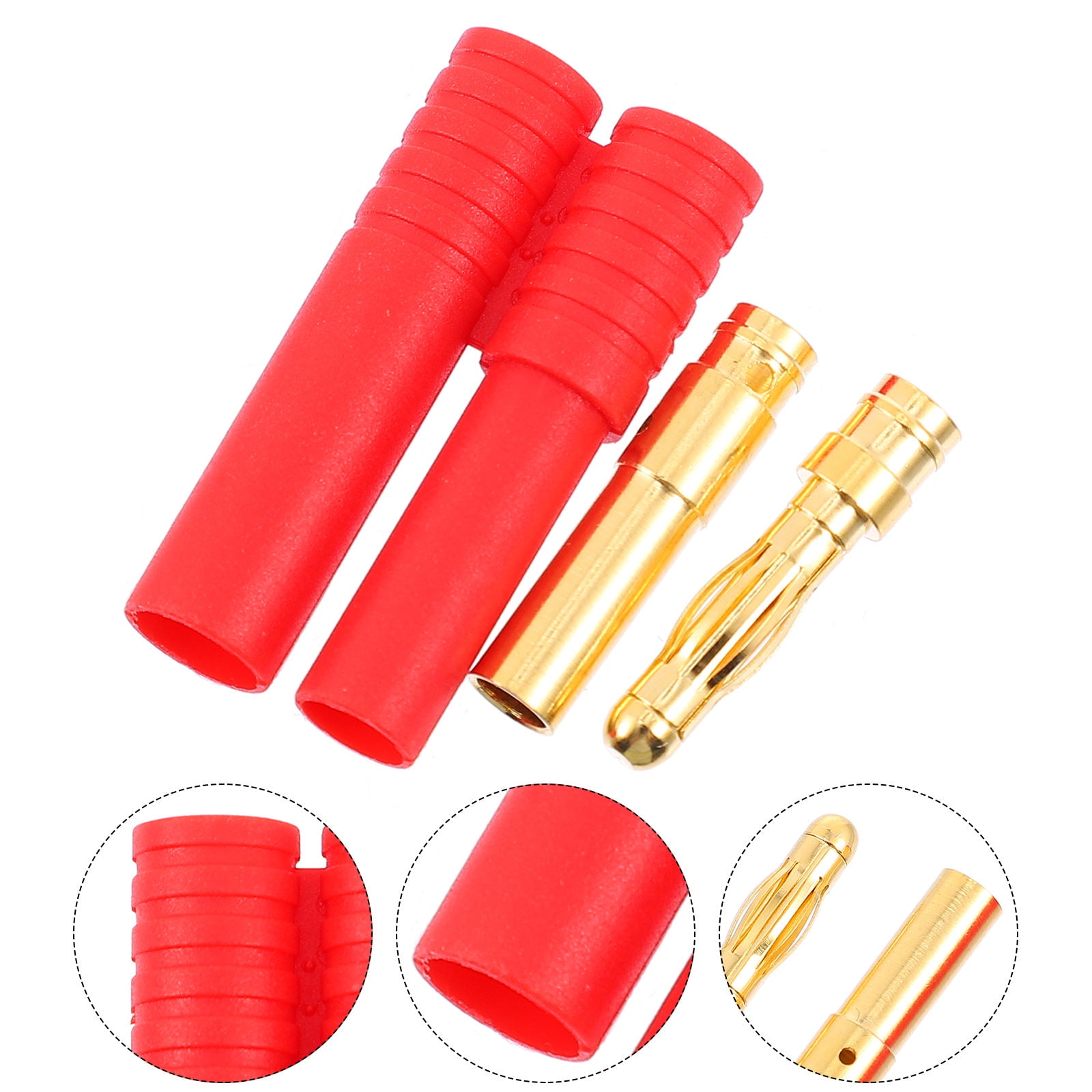 IDEANATEGRATE 2Set Small Banana Adapter Plug for Battery Motor ...