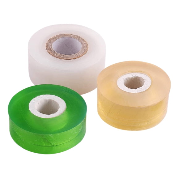 IDEANATEGRATE 3 Rolls Grafting Tape Plastic Stretchable Self-Adhesive Membrane Floristry Film Assorted Color