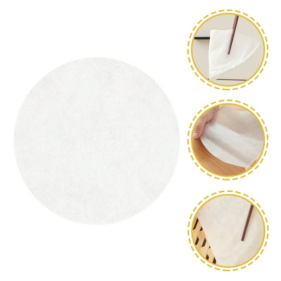 IDEANATEGRATE 30Pcs Steamer Cloth Non-woven Fabric Even Heating Food Separation Baking Cooks