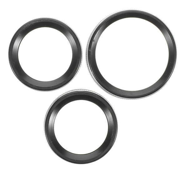 IDEANATEGRATE 3Pcs Aluminum Climate Control Knob Trim Universal Design 1.7In