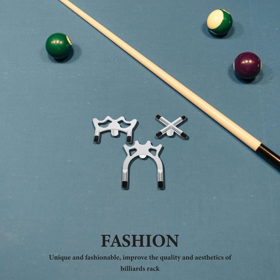 IDEANATEGRATE 3Pcs Plastic Billiard Bridge Stand for Pool Accessories Club Use