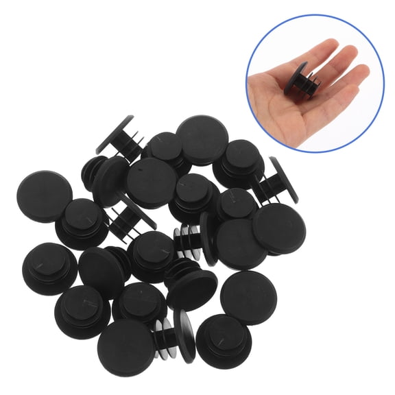 IDEANATEGRATE 40Pcs Black Cylindrical Bike Handlebar End Caps for Cyclists in Mountain Biking and Trail Riding