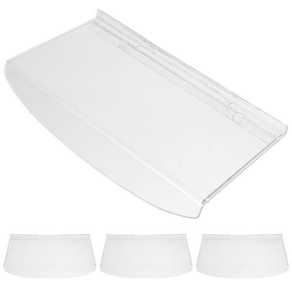 IDEANATEGRATE 4Pcs Clear Floating Shelves Transparent Plastic Wall Mounted For Shoes And Sneakers