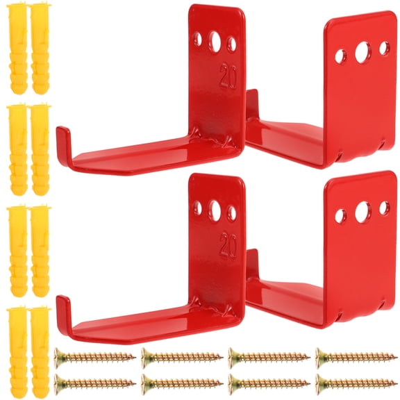 IDEANATEGRATE 4Pcs Fire Extinguisher Mounting Bracket Wall Hooks for Fire Storage .20X6.00X5.80in