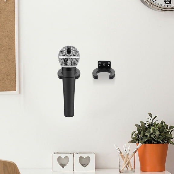 IDEANATEGRATE 4Pcs Mic Accessories for Home KTV in Black with Minimalist Design