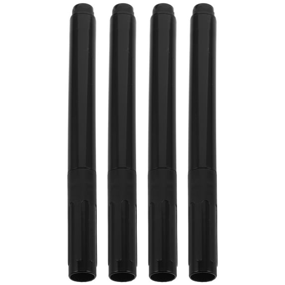 IDEANATEGRATE 4Pcs Money Checker for Business Transactions Black Plastic Chisel Tip