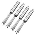 thumbnail image 1 of IDEANATEGRATE 4Pcs Pineapple Peeler Fork Stainless Steel V Shaped For Outdoor Camping And Hiking, 1 of 8