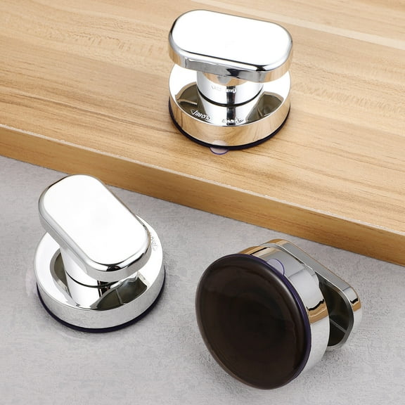 IDEANATEGRATE 4Pcs Reusable Suction Cup Handles for Glass 2.44X2.44X1.97in