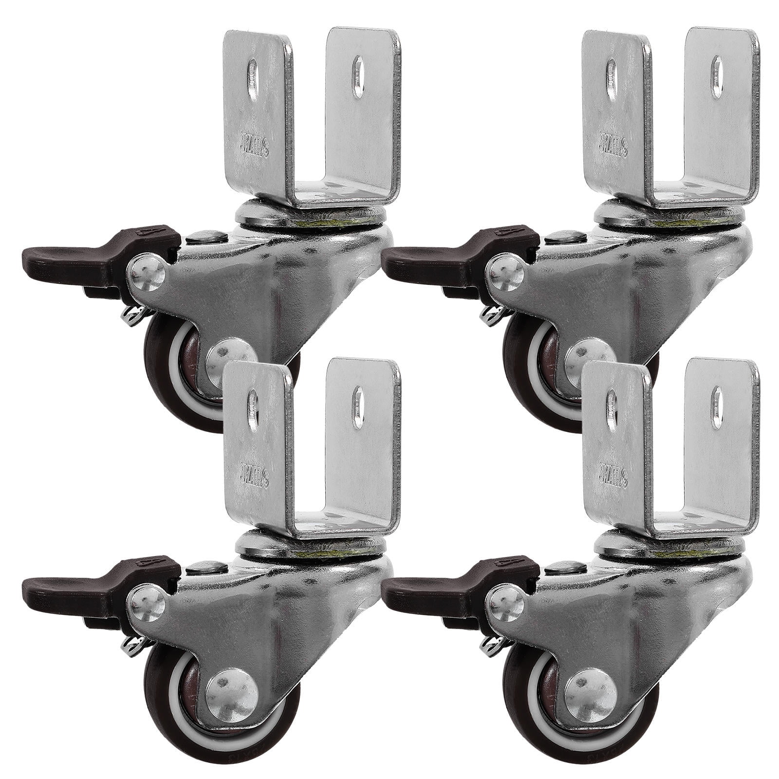 IDEANATEGRATE 4Pcs Smooth Positioning Caster Wheels Quiet Operation ...