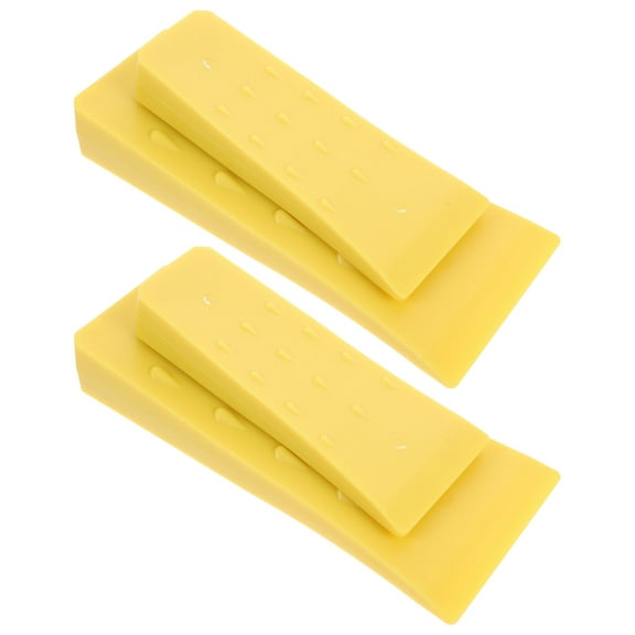 IDEANATEGRATE 4Pcs Yellow Plastic Tree Stump Remover for Tree Felling and Woodcutting 11.8x3.5in