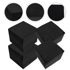 IDEANATEGRATE 4Pcs Dense Black Acoustic Foam Panels for Insulation with Enhanced Sound Absorption Properties