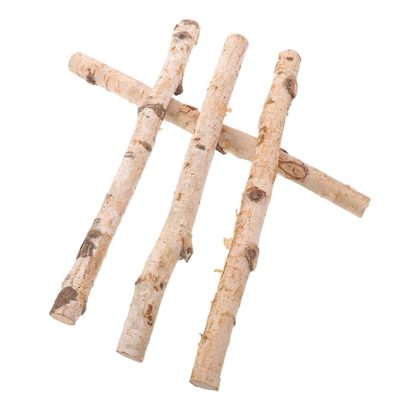 IDEANATEGRATE 4pcs Decorative Birch Logs for Fireplace Decor, Wood Branches