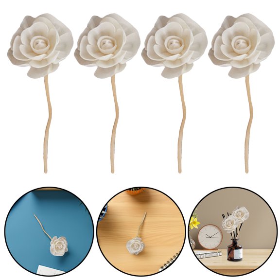 IDEANATEGRATE 5Pcs Reed Diffuser Refill Wooden Pulp Paper Multi Space Saving for Entryway Decor