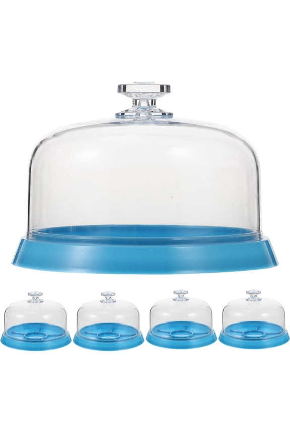 5Pcs Watch Repair Tool Blue Plastic for Debris and Dust Prevention 4.13X4.13X2.75in