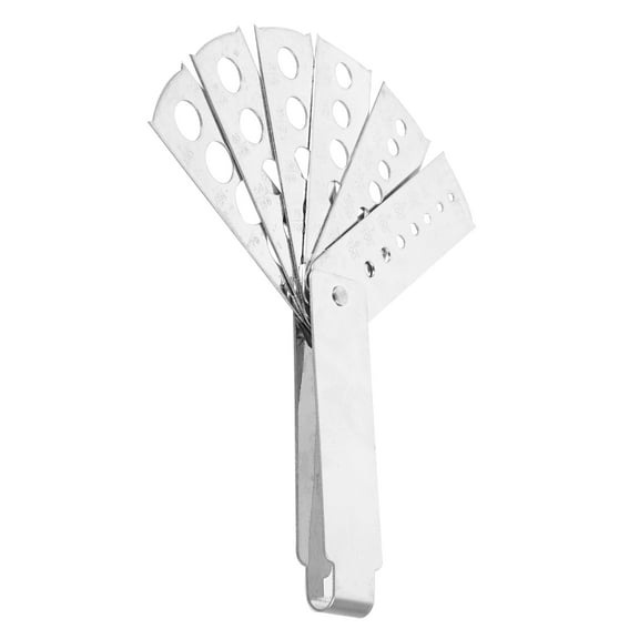 IDEANATEGRATE 6 Pcs Set Precision Measuring Tool Stainless Steel Gauge for Jewelry Sizing and Making Compact and Portable