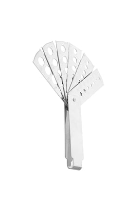 1Set Plated Silver Stainless Steel Portable Measurement Tool for Gemologist and Event Decoration