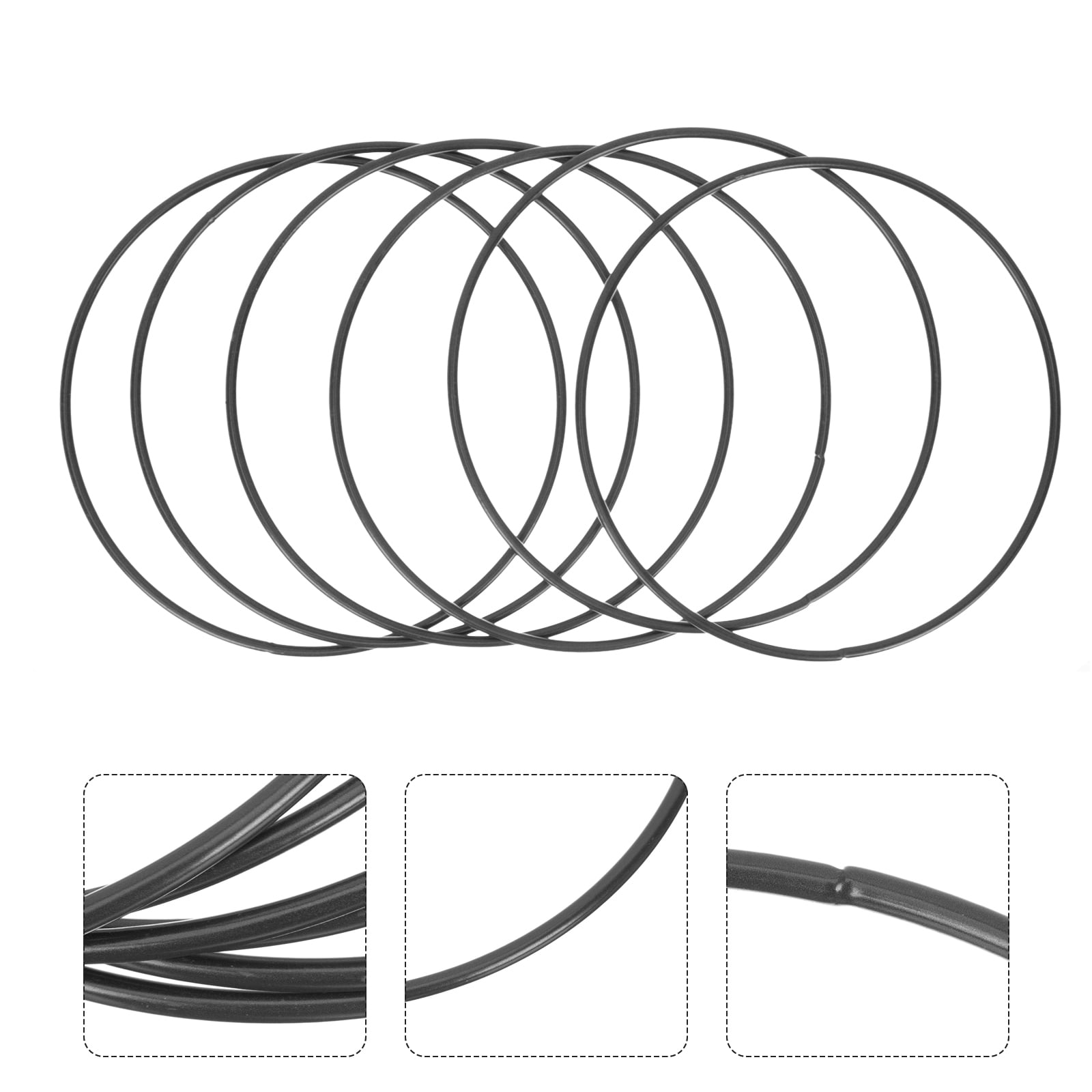 IDEANATEGRATE 6Pack Metal Rings For Craft Birthday Party Decorations ...