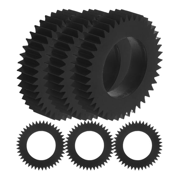 IDEANATEGRATE 6Pcs Black Plastic Round Wheel for Cash Counter Machine Gears Retail Store Use