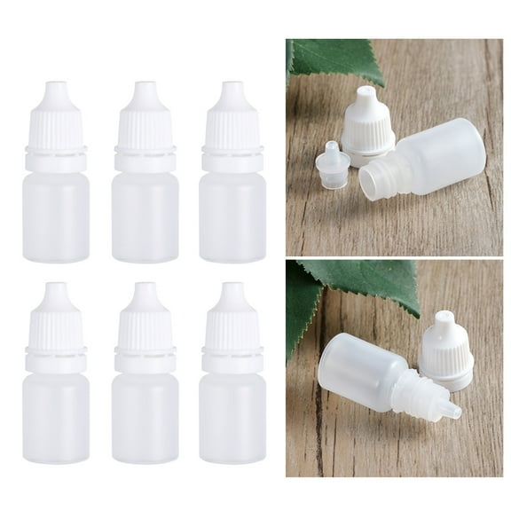 IDEANATEGRATE 6Pcs Empty Plastic Squeezable Dropper Bottles For General Users 5ml Capacity