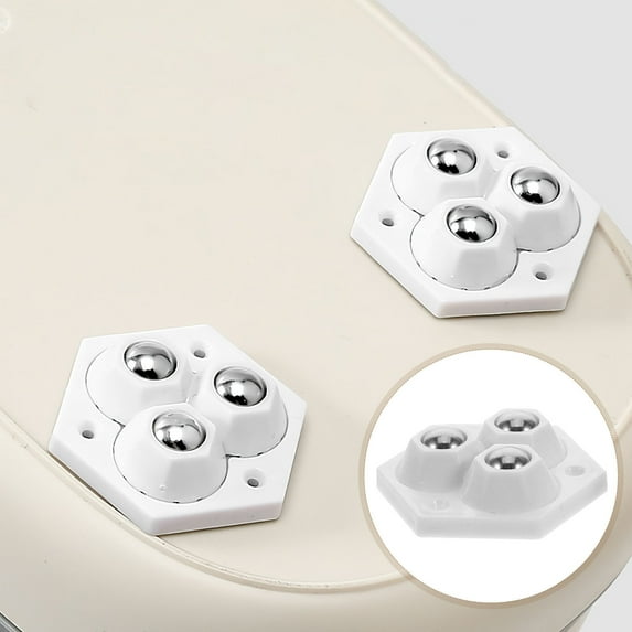 IDEANATEGRATE 8Pcs Caster Wheels Steel Plastic Swivel Self Adhesive for Countertop Appliances and Furniture in the Kitchen