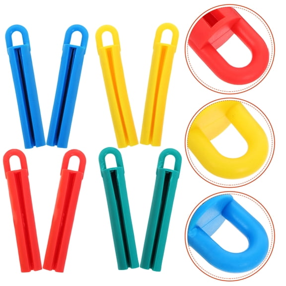 IDEANATEGRATE 8Pcs Green Pool Table Stick Holder Clip Durable Rubber Wall Mount for Billiard Cues