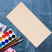 IDEANATEGRATE 8Pcs Unfinished Plywood Wood Boards for DIY Projects Beige Rectangle Sheets