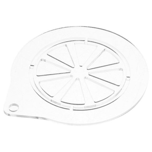 IDEANATEGRATE Acrylic Coffee Stencil 1Pcs for Custom Shape and Reusable Coffee Decoration