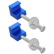 IDEANATEGRATE 2Pcs Tool Box for Truck Aluminum Alloy Truck Cap Clamps J Shaped Design for Professional Use